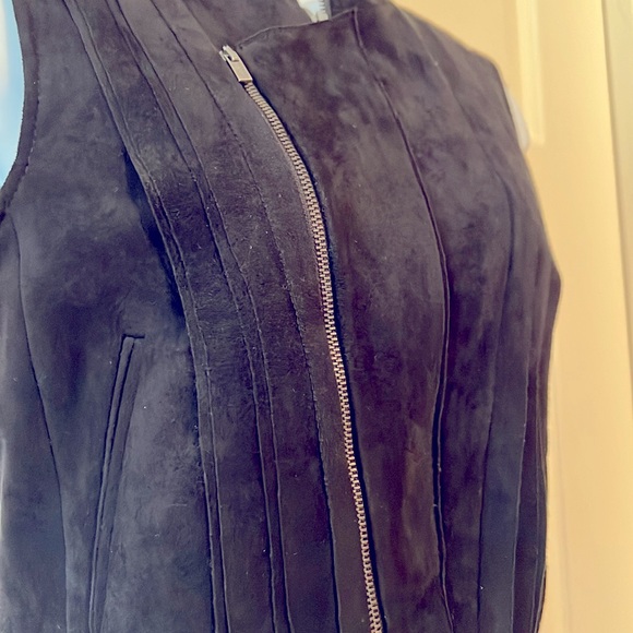 BCBG suede moto vest - Picture 5 of 11